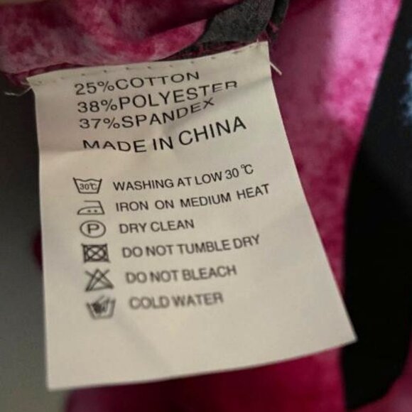 NWT Kate Hewko Runway to Reality Pink/Black Ruffled Sleeve Blouse Top SZ OS - Picture 11 of 11